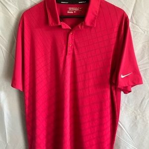 Nike Golf Dri Fit polo shirt in a great color!  Ready for the golf course!